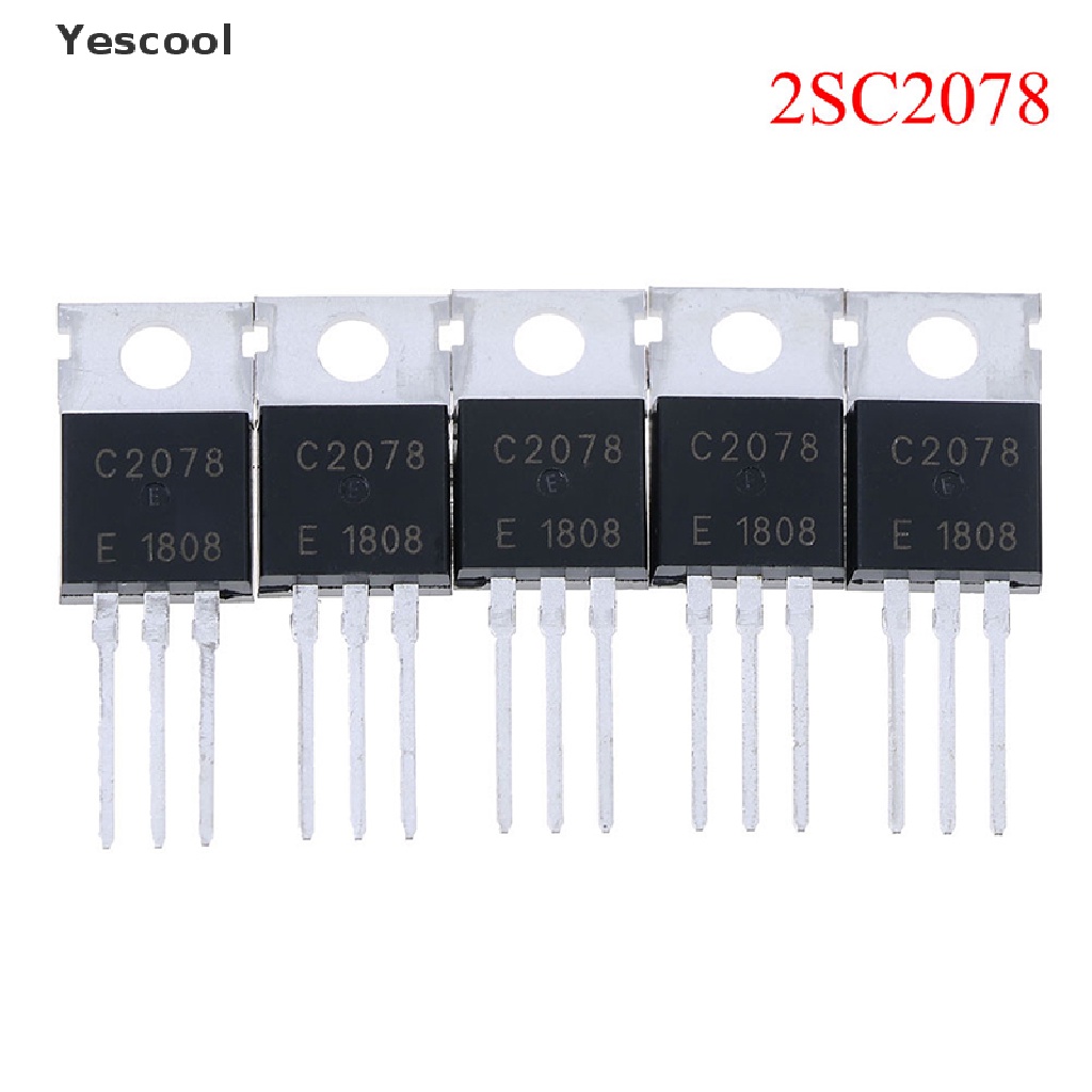 Yescool 5Pcs transistor RF / VHF / UHF TO-220 2SC2078 C2078