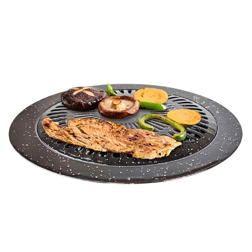 Alat Pemanggang 32cm 1387 - Grill Pan Barbeque Smokeless BBQ Grill Pan Bulat Kompor High Quality / Ultra Grill Alat Panggang / Panggangan Portable Serbaguna