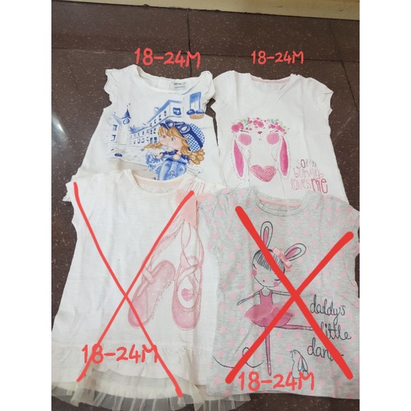 Baju Atasan/Kaos Anak/Bayi Perempuan H&M,Mothercare,dll