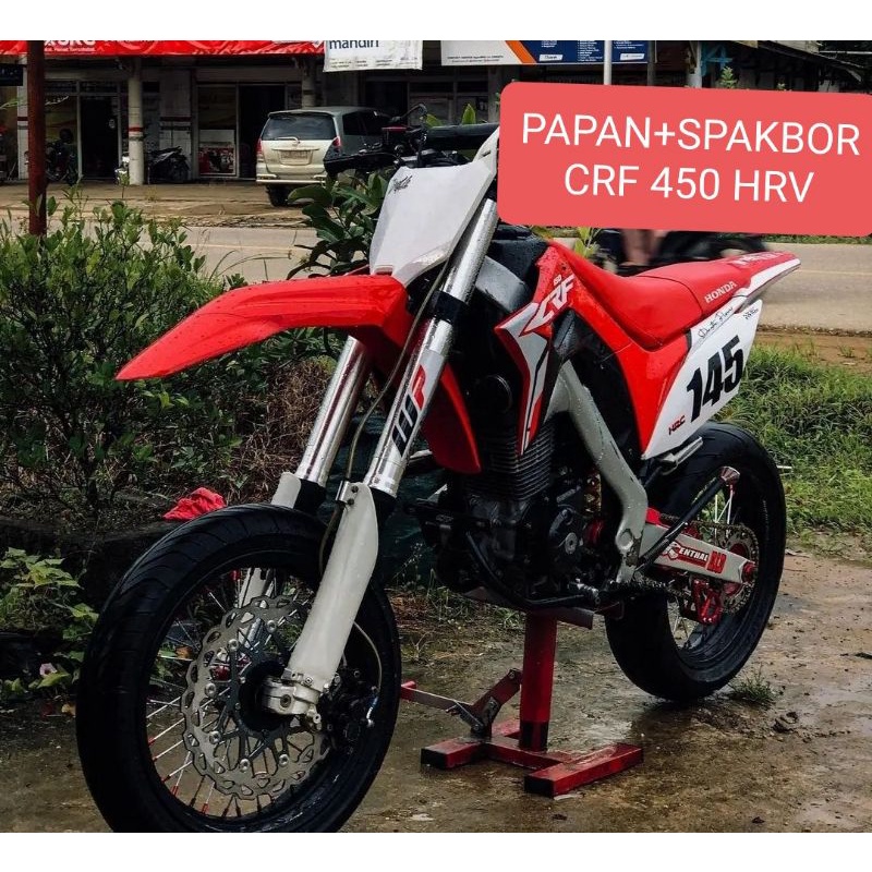 PAPAN NOMOR DAN SPAKBOR CRF 450