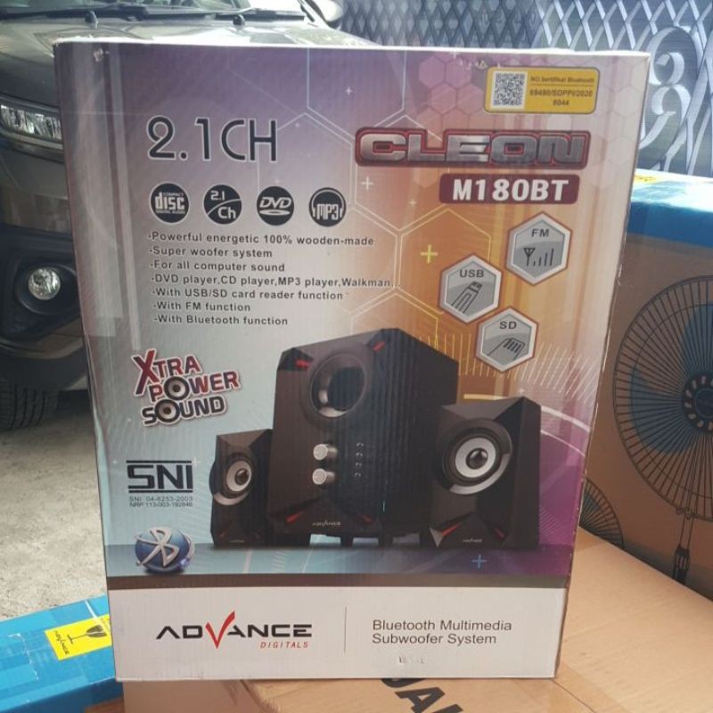 ADVANCE M 180 BT M180BT AKTIF ACTIVE SPEAKER 2.1 USB BLUETOOTH RADIO FM CLEON