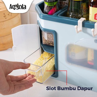  Rak  Bumbu Dapur  E29 Kotak Bumbu Tempat Pisau Sendok Rak  