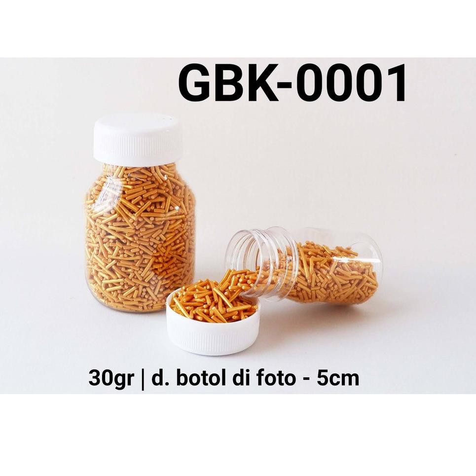 

GBK-0001 Sprinkles sprinkle sprinkel meses gold 30gram (KODE 62)