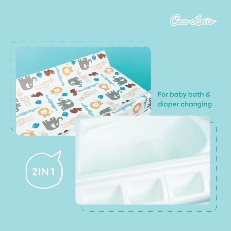 CHANGING TABLE MEJA GANTI BAYI COCOLATTE COCO LATTE 2 IN 1 CL-6969 CL6969 CL 6969