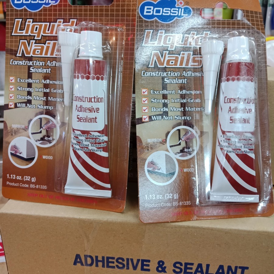 BOSSIL Liquid Nails 32g Bossil Construction Adhesives Sealant 32 gram