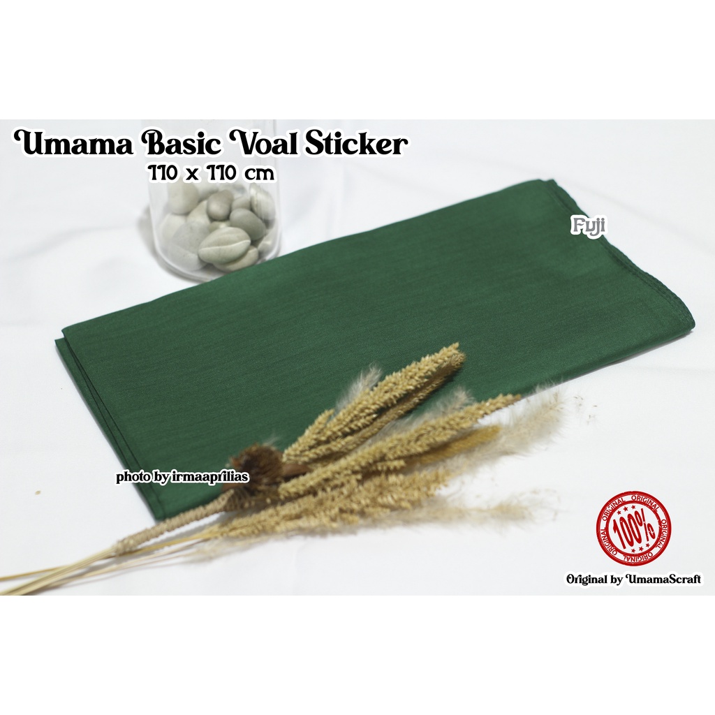 Hijab Basic Voal Umama Jilbab Segi Empat Polos Umama Kerudung Polos Segi Empat Part 2-FUJI