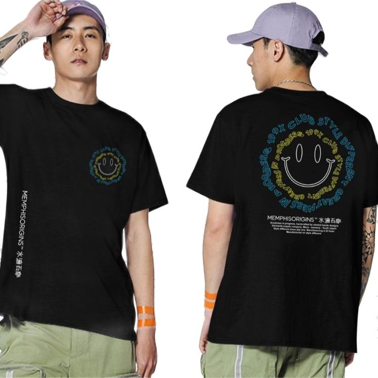 Kitting  _ KAOS T-SHIRT ATASAN PRIA/ BAJU KAOS MEMPHIS ORIGINS NUCKING FUTS FONTS /KAOS tokyo jepang