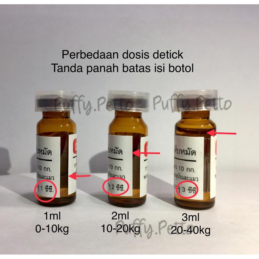 Detick obat kutu tetes anjing kucing-per botol-SEGEL PLASTIK