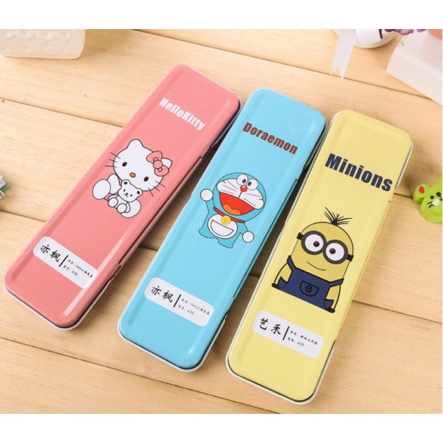 

Kotak Pensil Besi Karakter Kartun Doraemon, Minion, Kitty