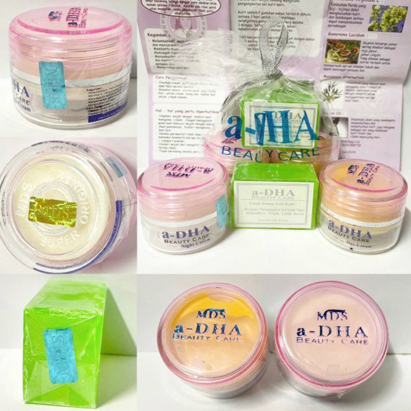 PAKET CREAM ADHA Gold / hijau /pink/red MDS original