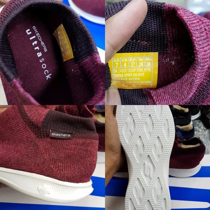 ORIGINAL SEPATU SKECHERS WANITA SKECHERS ULTRA SHOCK BAHAN KAOS KAKI
