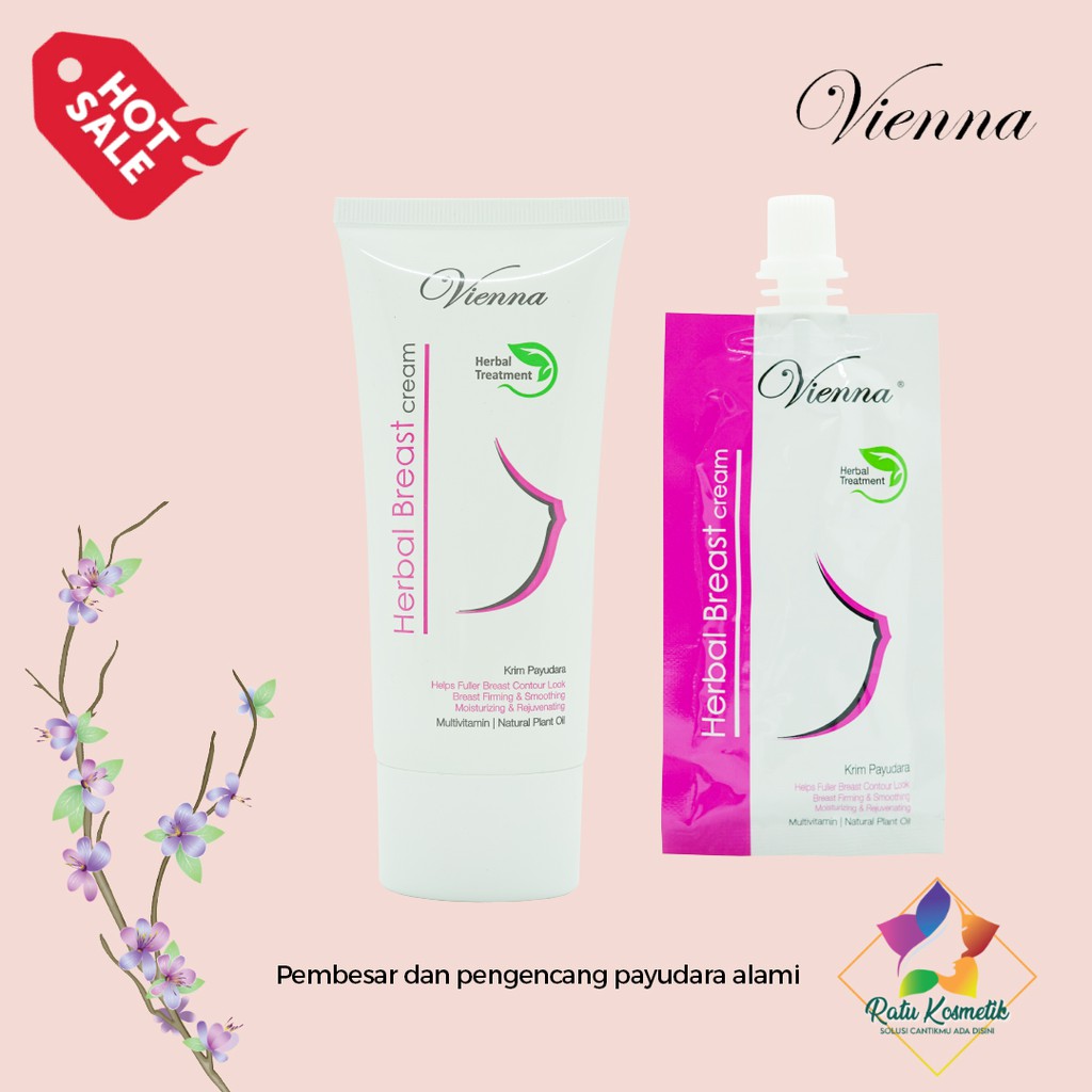 ❤ RATU ❤ Vienna Breast Cream 80ml | Cream Pembesar Payudara Vienna 80ml Kemasan Tube Viena✔️BPOM