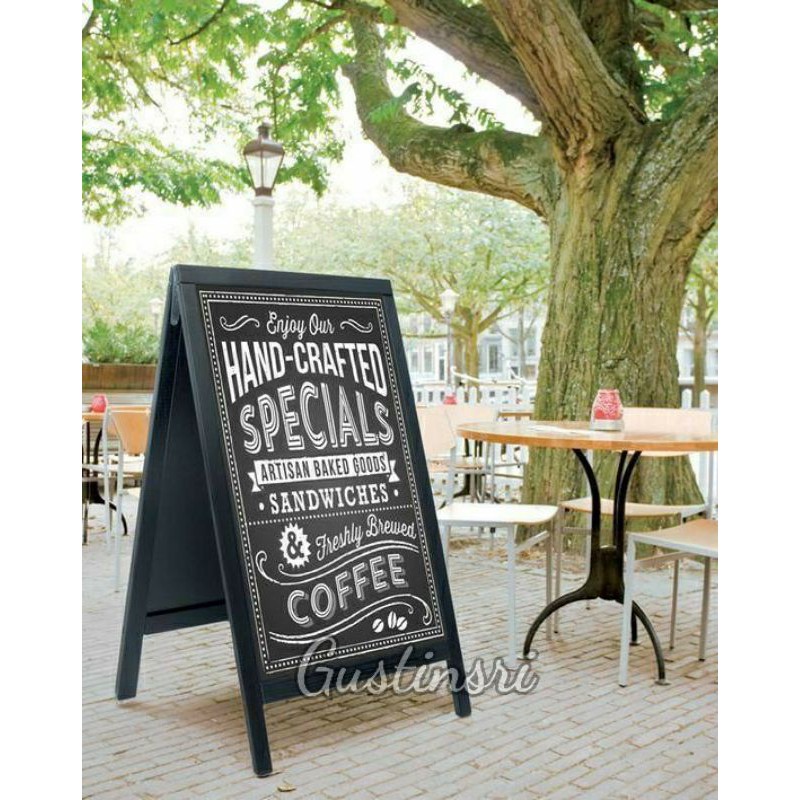 

PAPAN TULIS KAPUR 2 MUKA PAPAN BOARD KAYU PAPAN MENU CAFE DEKORASI PERNIKAHAN DEKORASI PESTA MAHAR9