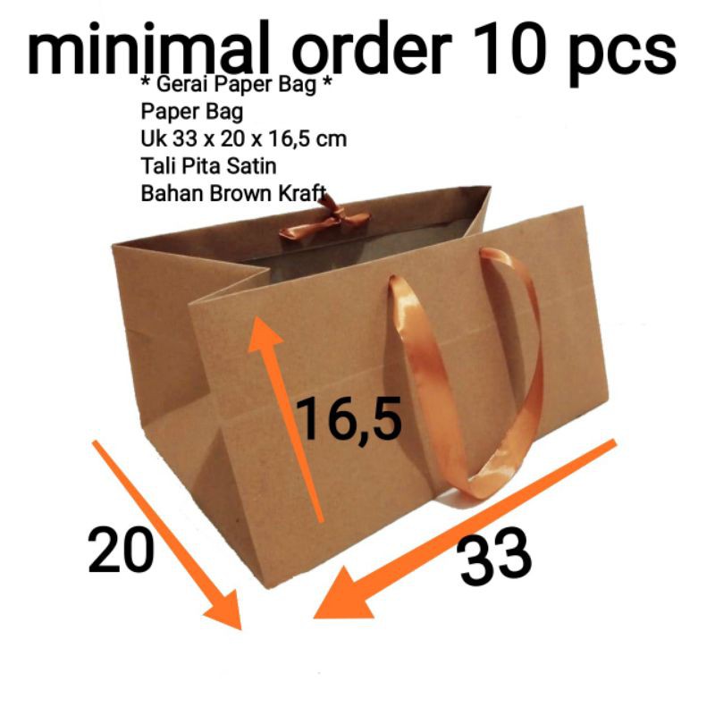 

Paperbag Paper bag Tas kertas uk 33 x 20 x 16