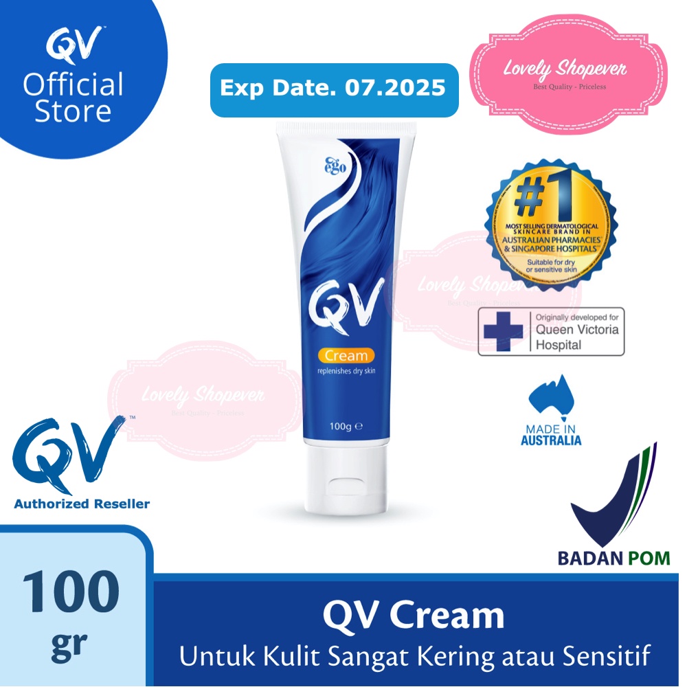 QV Cream 100 gr 100gr Dermatologis EGO BPOM