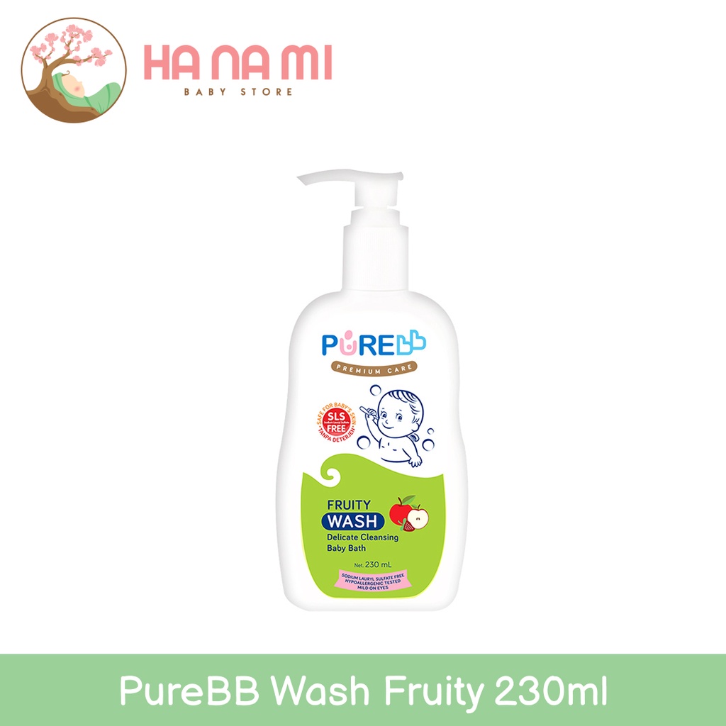 Purebb Wash Freshy / Fruity 230ml / natural essential oil