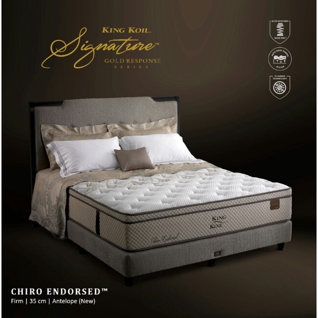 SPRINGBED KINGKOIL CHIRO ENDORSE T. 35 CM UK 160 x 200 - FIRM