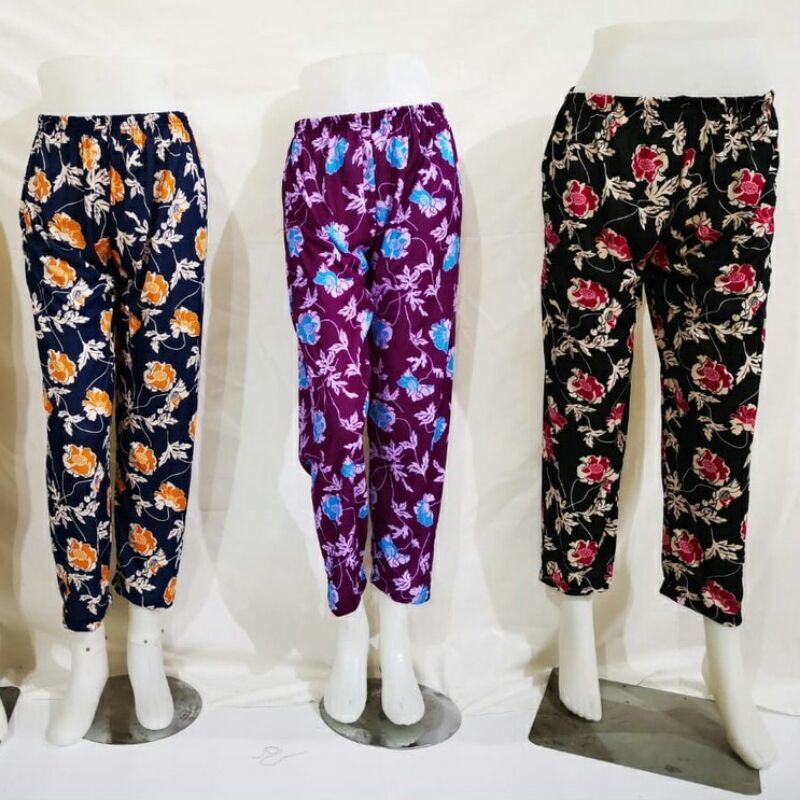 Celana Harian Santai Panjang Wanita Motif / Celana Aladin los motif / Grosir aladin Motif Murah