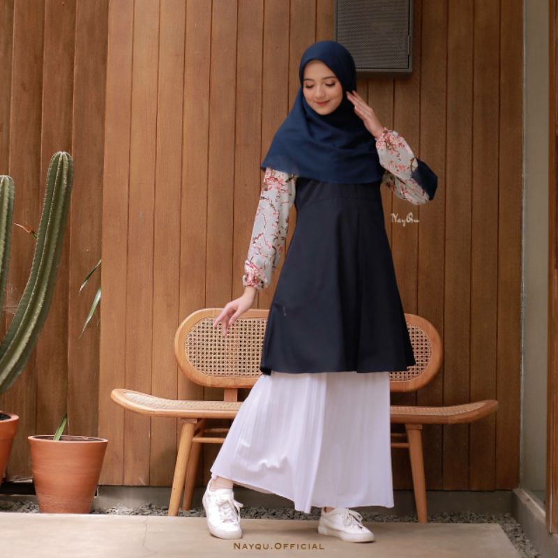 Baju atasan wanita Tunik Milea by nayqu (toyobo)