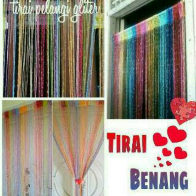 Tirai benang gliter
