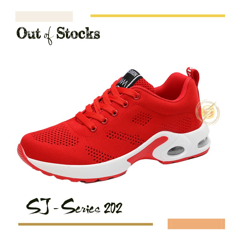 [COD] Sepatu Sneakers Wanita Import - Sepatu Fashion wanita Kualitas Super Premium 202 - RED