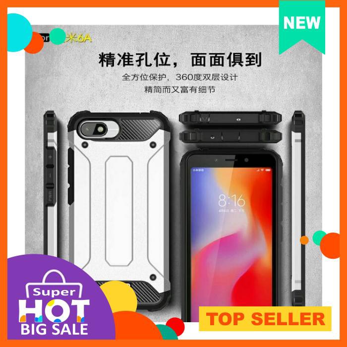 Case Xiaomi Redmi 6 6A 5A 4A 4X 3 3S 3Pro 3X Hardcase Spigen Iron Tough Rugged Armor Anticrack