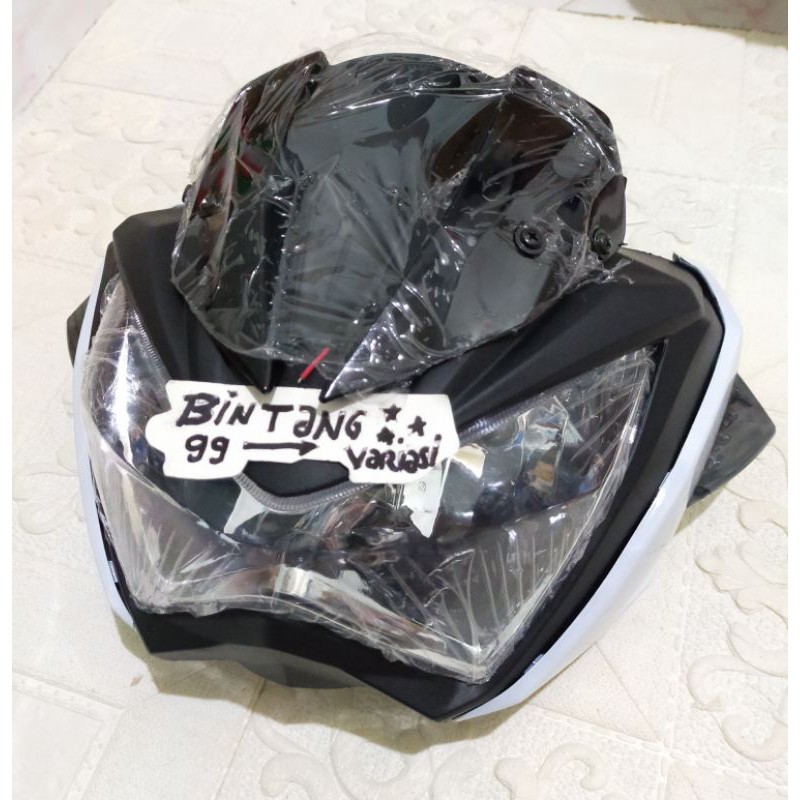 lampu depan ninja z250 fi kedok lampu headlamp univesal variasi byson vixion cbr cb megapro dll