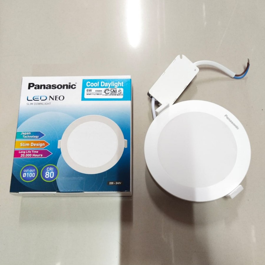 PANASONIC LAMPU DOWNLIGHT LED NEO SLIM 6W 6WATT / 9W 9WATT IB/TANAM