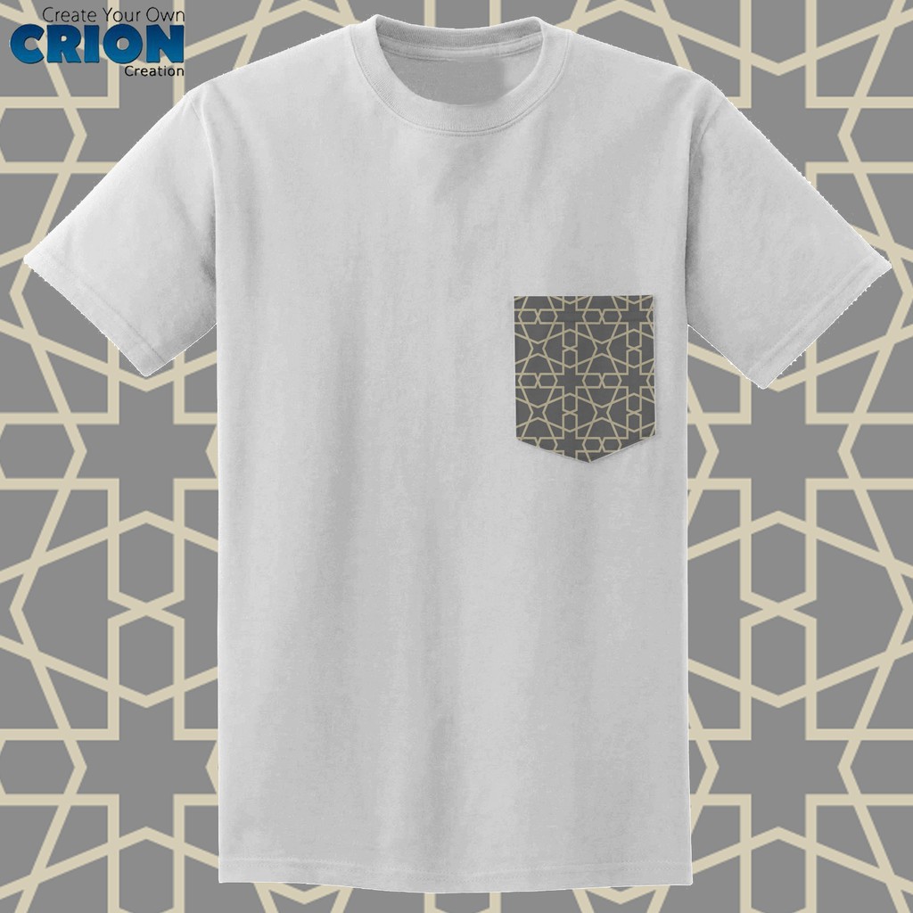 Crion Casual Tees Islamic Edition 1 with Pocket - Kaos Koko dengan Kantong