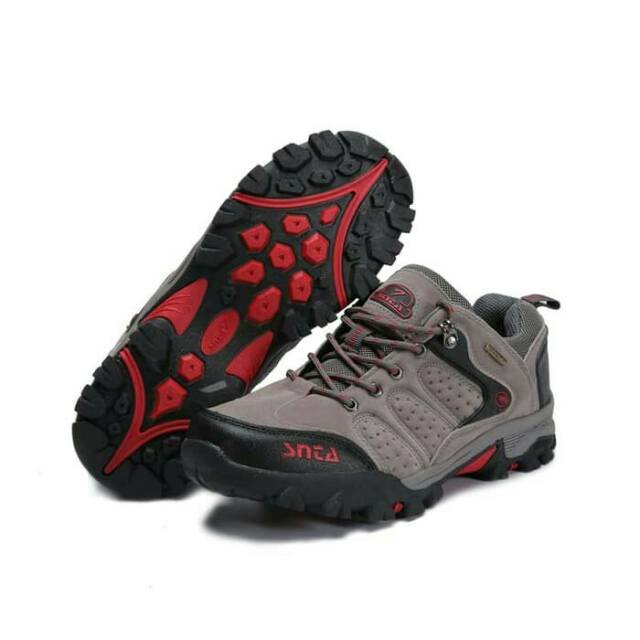 Sepatu Gunung SNTA.432 Grey/Red sepatu Hiking/Outdoor/Trekking/Adventure
