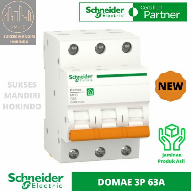 MCB Domae 3phase 63ampere / mcb 3phase domae 63 ampere schneider