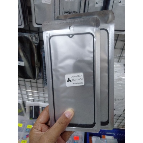 {{COD}} Kaca Lcd Samsung A02S kaca depan kaca Touchscreen plus Lem oca gorilla glass