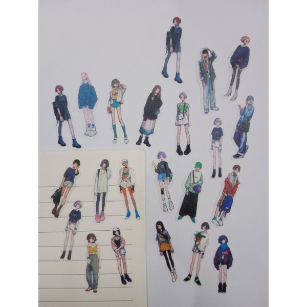 

8 PCS Sticker Character Style Street Washi for Deco/DIY/Scrapbook/Journaling