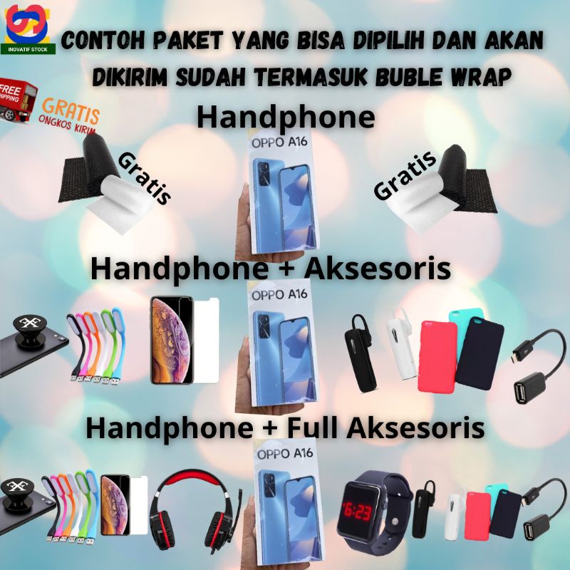 HP BARU OPPO A16 3GB/32GB & 4GB/64GB GARANSI RESMI 100% ORI-1