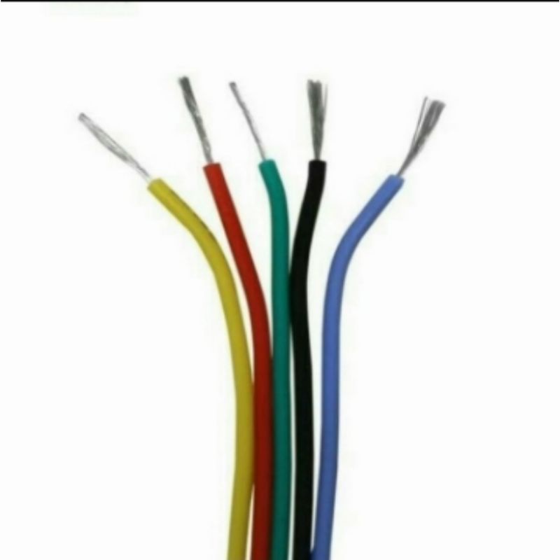 Kabel awg 22 single serabut tembaga putih panjang 100meter