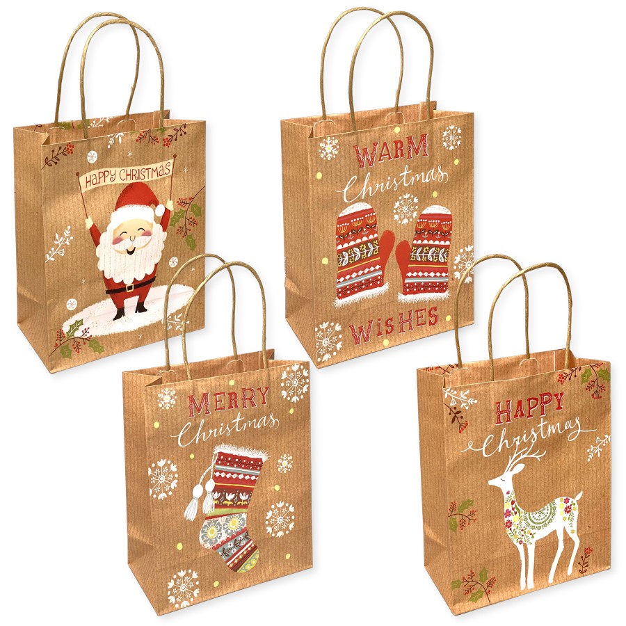 

CHRISTMAS Gift Present Wrapper Goodie Tote Bag Bungkus Kemasan Tas Hadiah Kado Natal