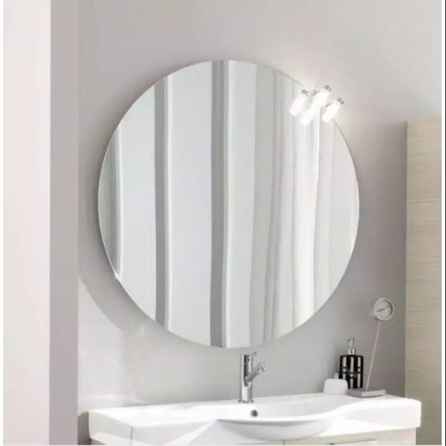 Cermin Bulat/Cermin Rias/Cermin Westafel/Cermin Gantung diameter 50cm