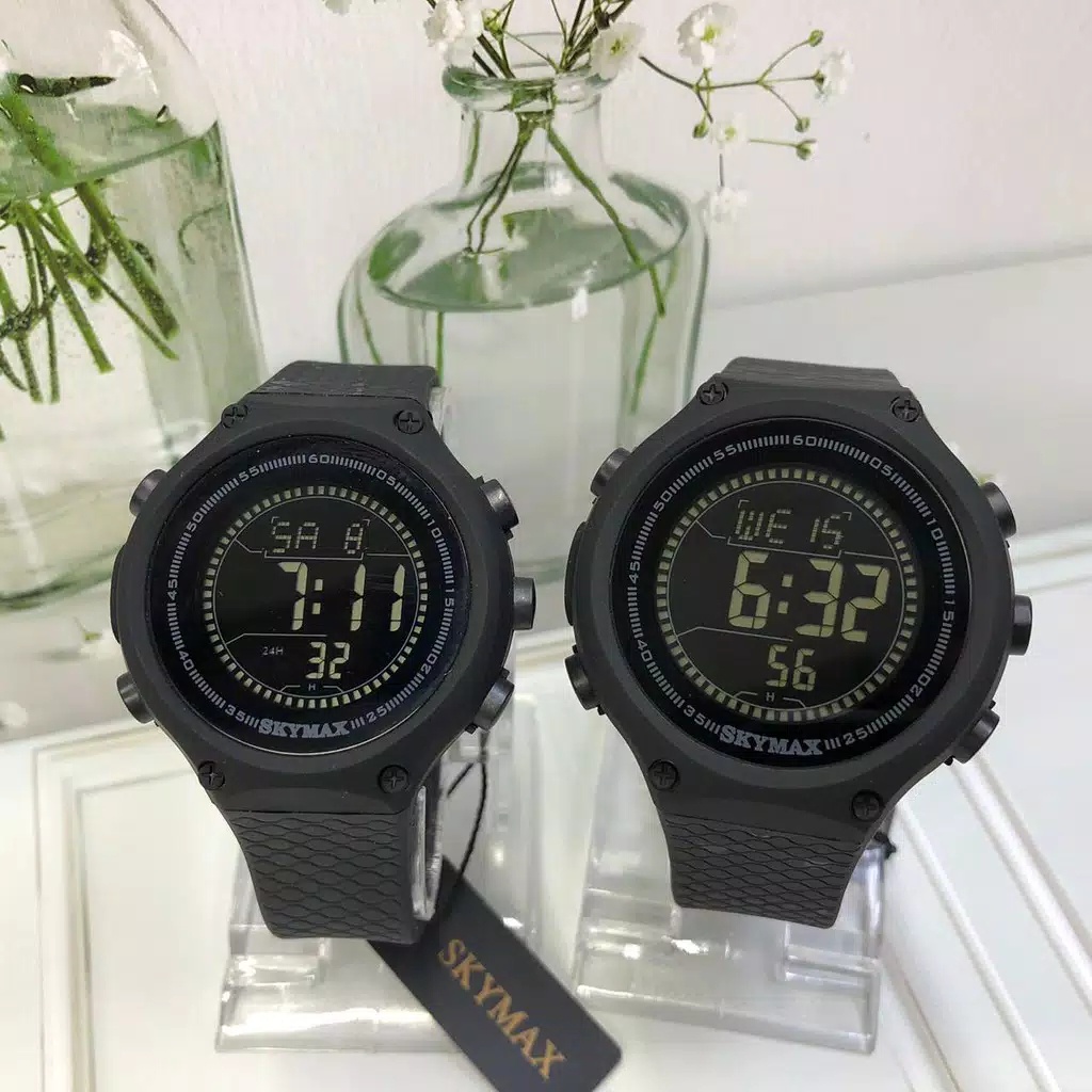 Baru Jam Tangan Couple / Pasangan Digital Anti Air Skymax Original