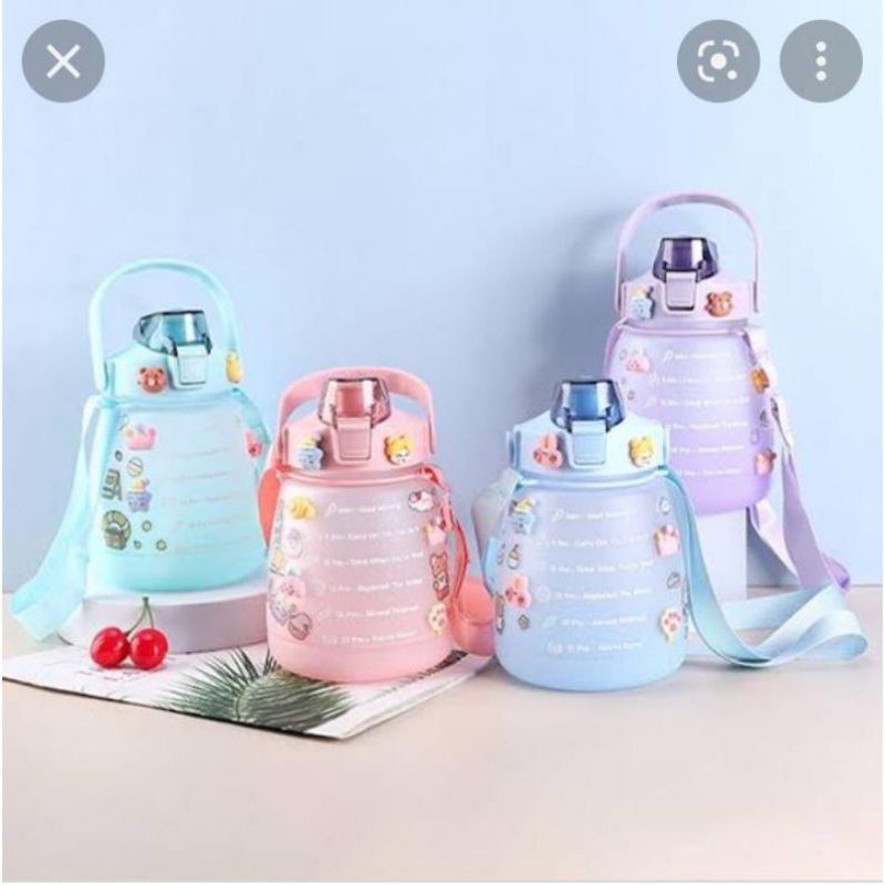 BOTOL MINUM VIRAL 1,3 LITER/BOTOL MINUM MOTIVASI/BOTOL AIR