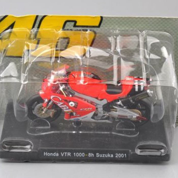 Diecast Miniatur Valentino Rossi Honda VTR 1000 Suzuka 8 hour 2001