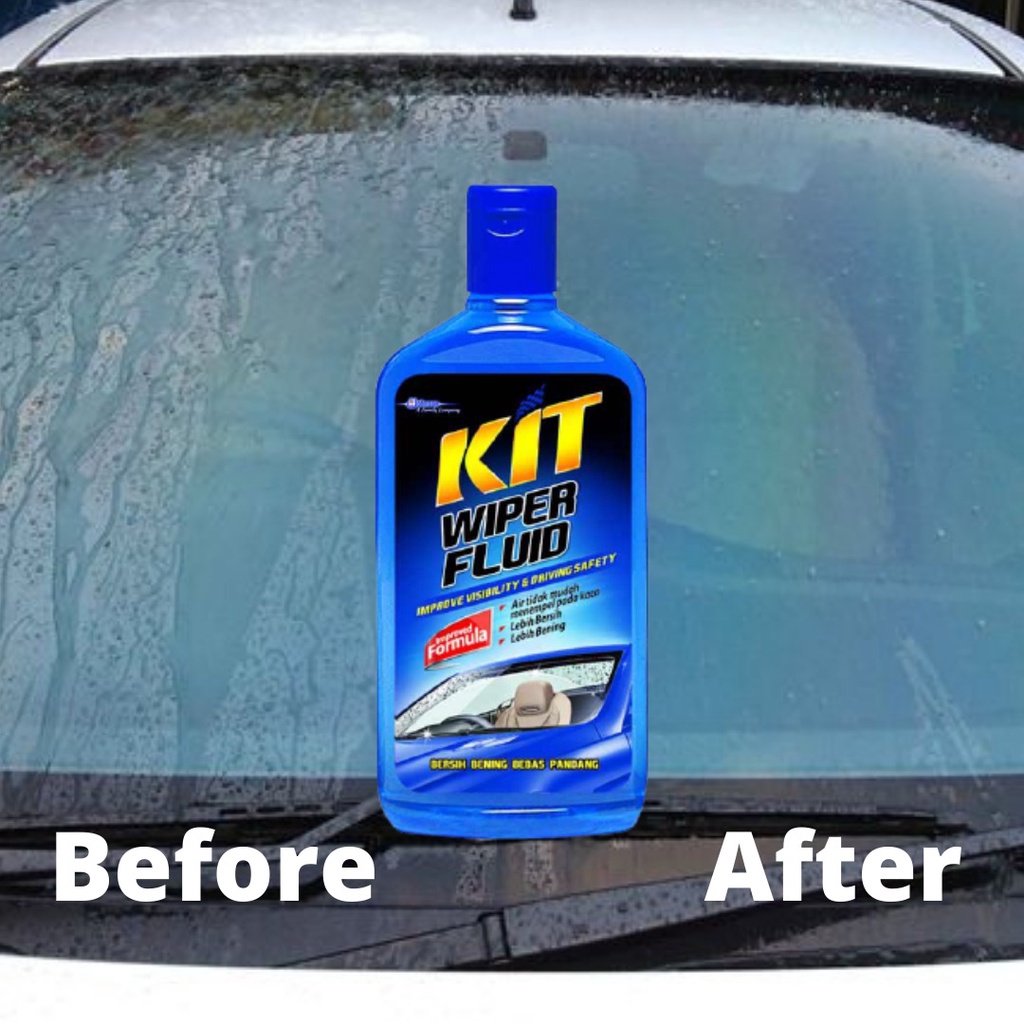 KIT WIPER FLUID 500ml Pembersih Kaca Mobil Membersihkan Kotoran dan Cegah Timbulnya Kotoran Membande