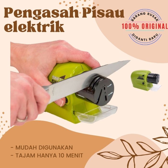 PENGASAH ASAHAN PISAU GOLOK GUNTING ELEKTRIK BATERAI AMPUH MENGASAH CEPAT SAMPAI TAJAM MUDAH DIGUNAK