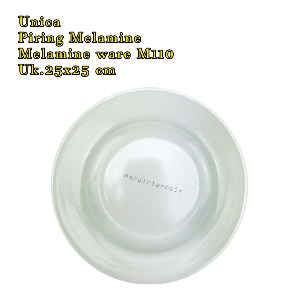 &quot;Unica * Piring Melamine * Melamine ware * M110 * Uk.25x25 cm &quot; Unica * Piring Melamine * Melamine ware * M5110 * Uk.24.