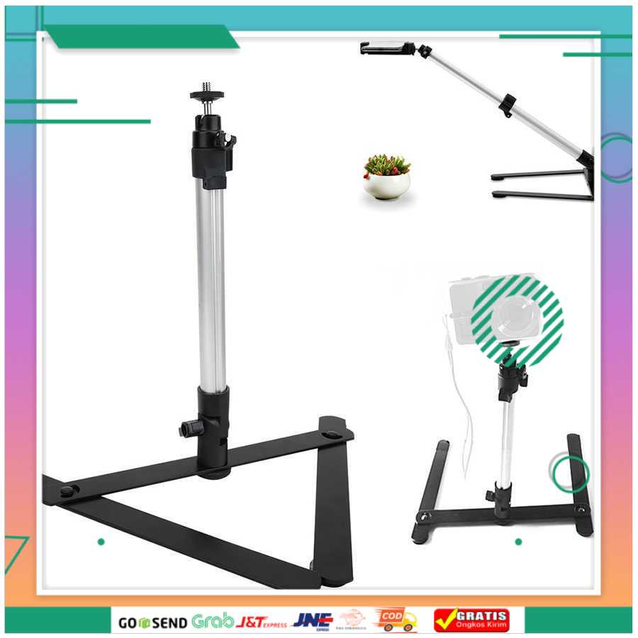 (BISA COD) FTIHSHPTebru Overhead Tripod Photo Studio Stand Photography Bracket - TB10