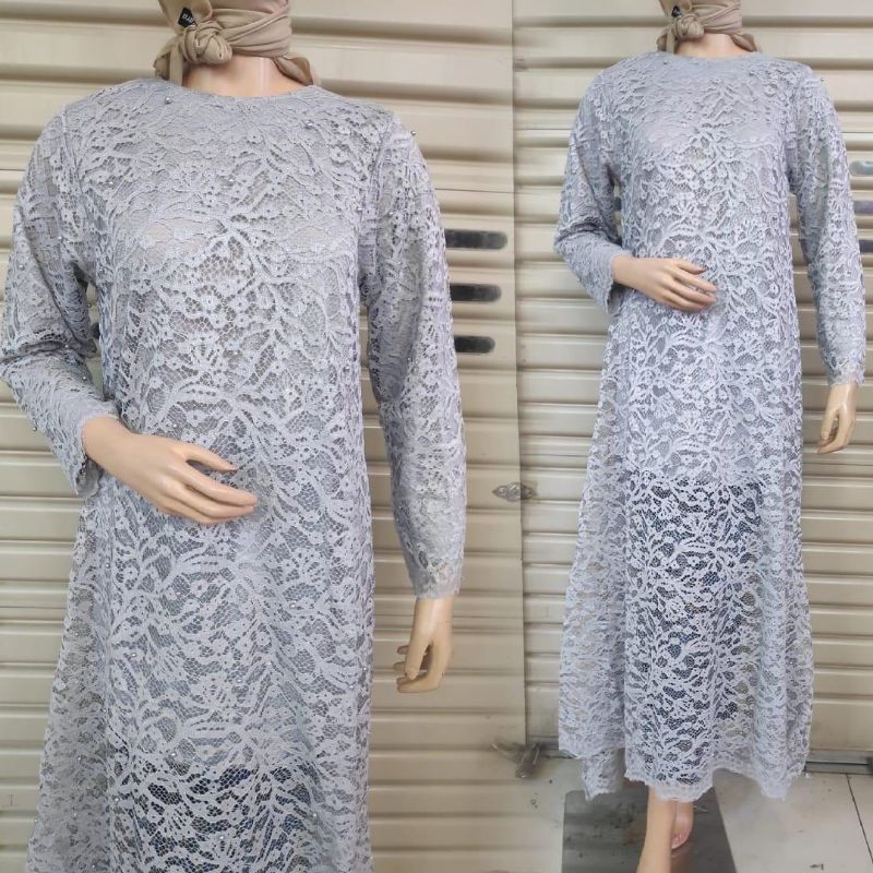 long tunik brokat / kebaya semi gamis / tunik brokat semi gamis / gamis brokat / kebaya terbaru