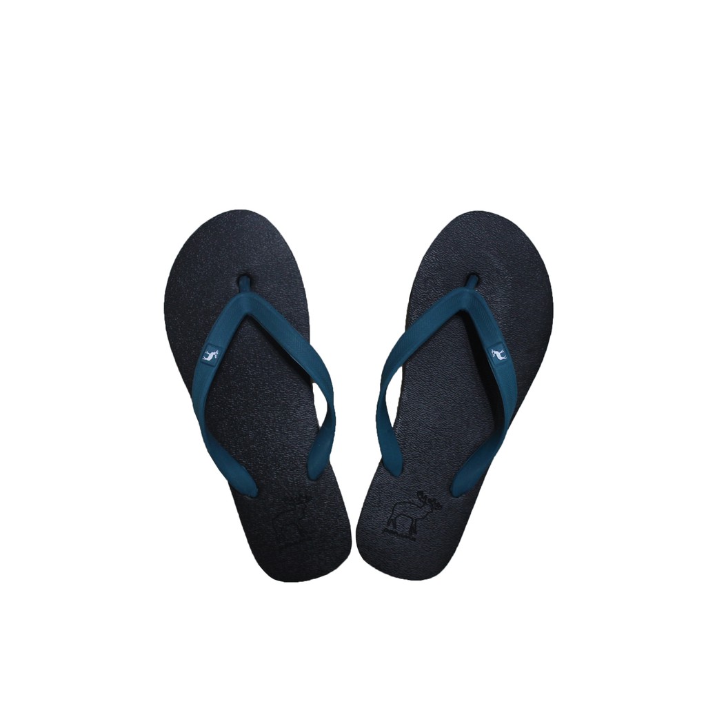Sandal Panama Classic / Sendal Jepit Pria Hitam Hijau Tosca / Sandal Pantai M12