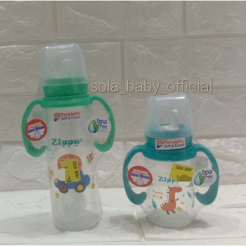 Zippy Botol DOT Mag Mag/Botol Dot handle dengan 2 pegangan 120ml,240ml