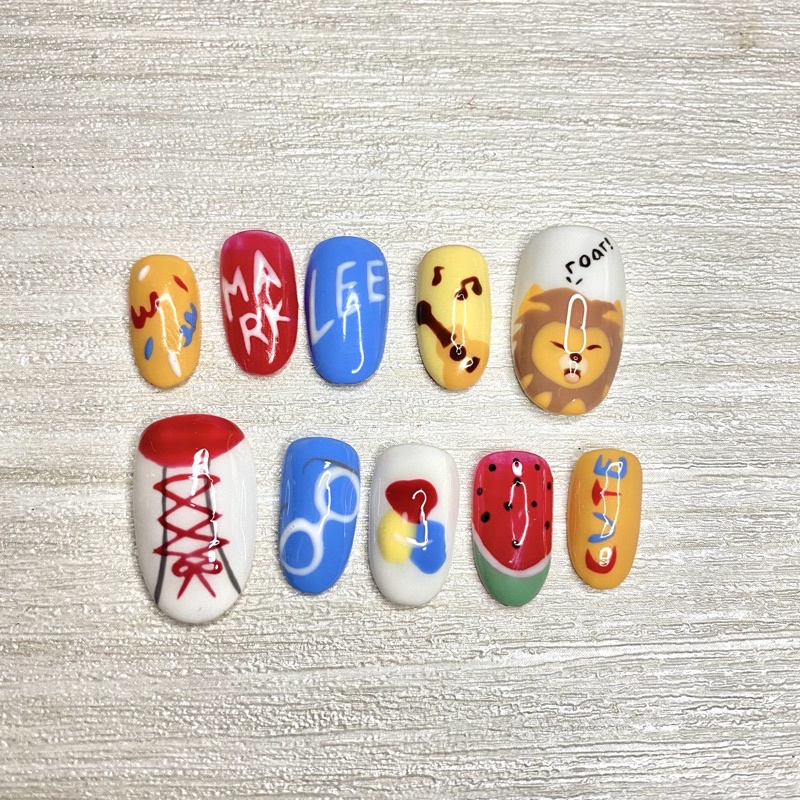 MARK LEE Kpop Custom Kuku Press On Nails