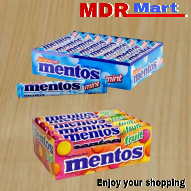 

MENTOS permen roll 1 pack isi 14 stick x 29gr