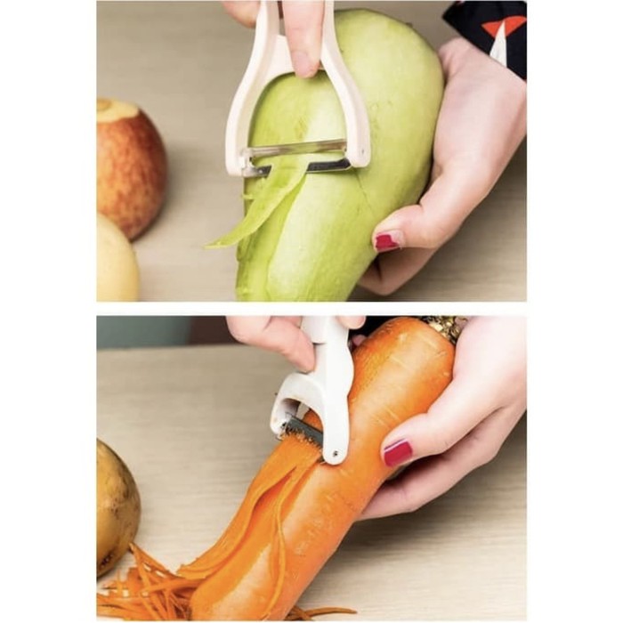 PISAU PENGUPAS KULIT BUAH KENTANG WORTEL PEELER 2PCS